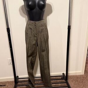 Jones New York Collection Gold metallic blend pants